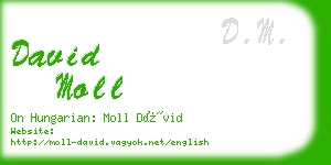 david moll business card
